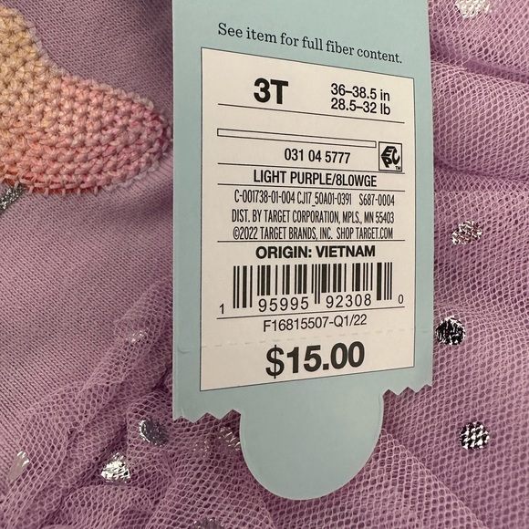 Girl size 3 dress π brand new with tag - Picture 6 of 6